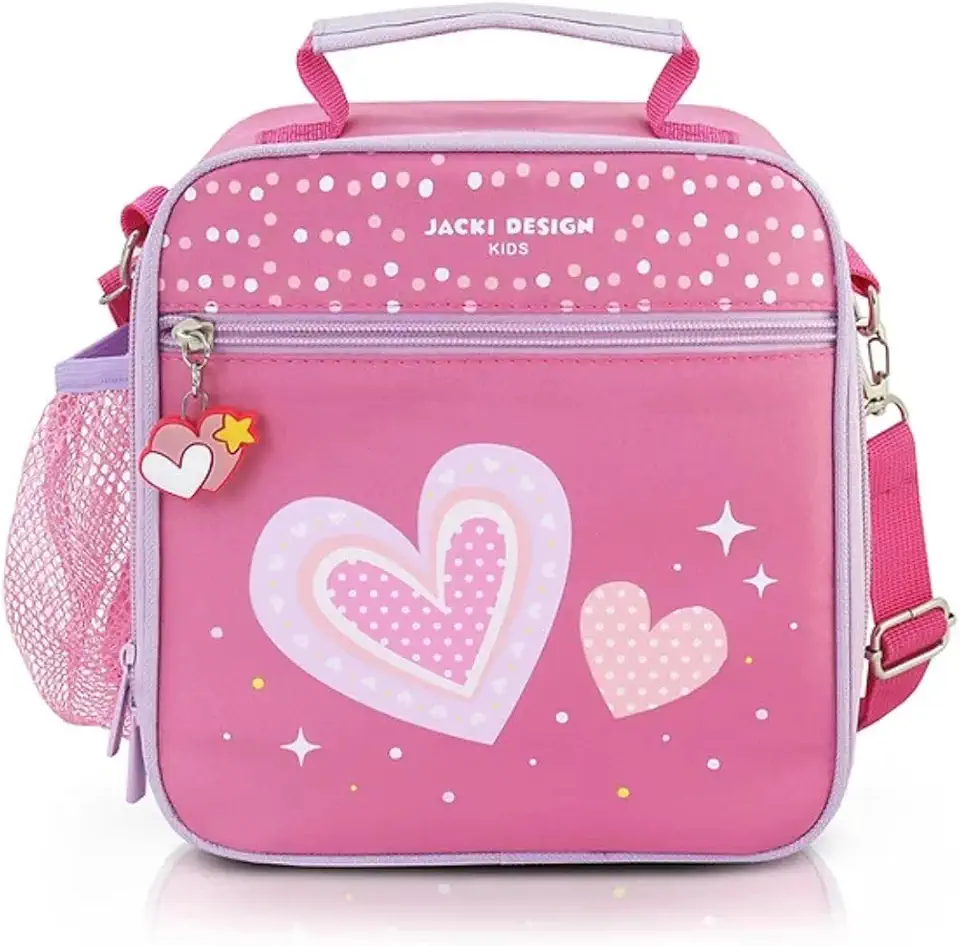 Lancheira Térmica Bolsa Infantil Kids para Crianças com Alça Estampadas Escola Passeio 4180ml (Pink)