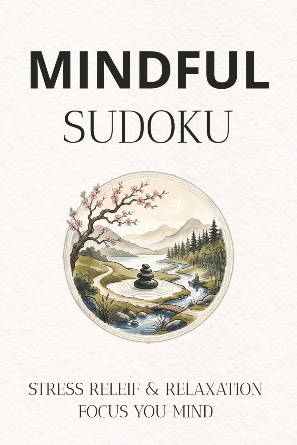 MINDFUL SUDOKU Puzzle Book: Sudoku Puzzle for Mindful | Help Calm the Mind, Relax and Focus | 6x9 Inches, 110 pages | 50+ Puzzles | Solutions Included