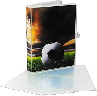 UniKeep Soccer Themed Mini Binder for Collectible Trading Cards - Holds up to 200 Cards