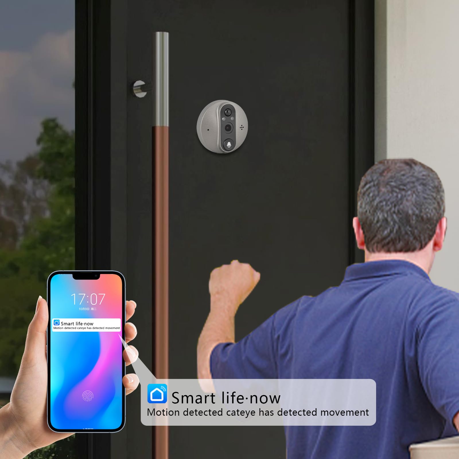 Video-Türklingel mit 1080P Kamera und Gegensprechanlage für zu Hause