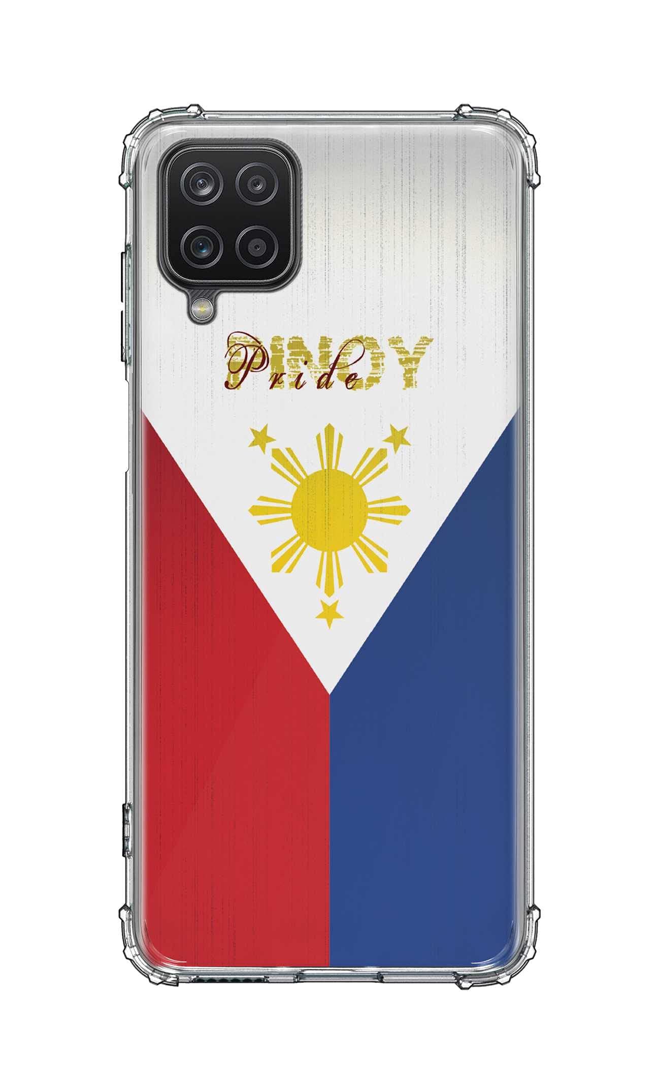 Stylizedd Classic Clear Case Compatible With Samsung Galaxy A12 Soft Anti Drop Airbag TPU Gel Thin Transparent Flexible Shockproof Cover - Pinoy Pride Full Print
