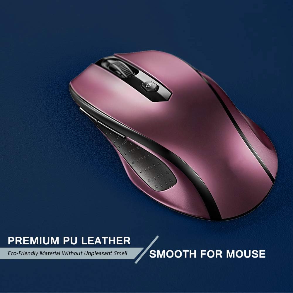 Desk Pad Protector Office Desk Mat, BUBM Waterproof PU Leather Desk Writing Mat Laptop Large Mouse Pad Desk Blotters Desk Decor for Office Home, 31.5" x 15.7", Dark Blue : Office Products