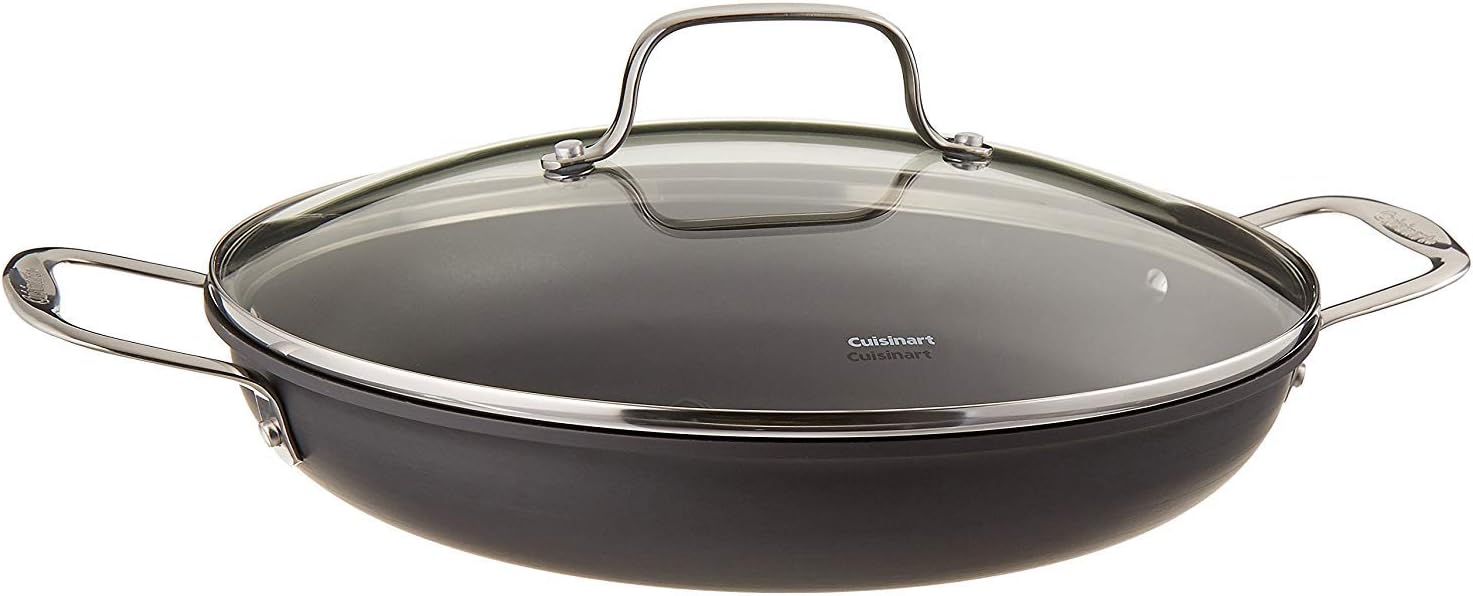 Cuisinart Chef's Classic Nonstick Classic Hard Anodized 12" Everyday Pan w/Medium Dome Cover