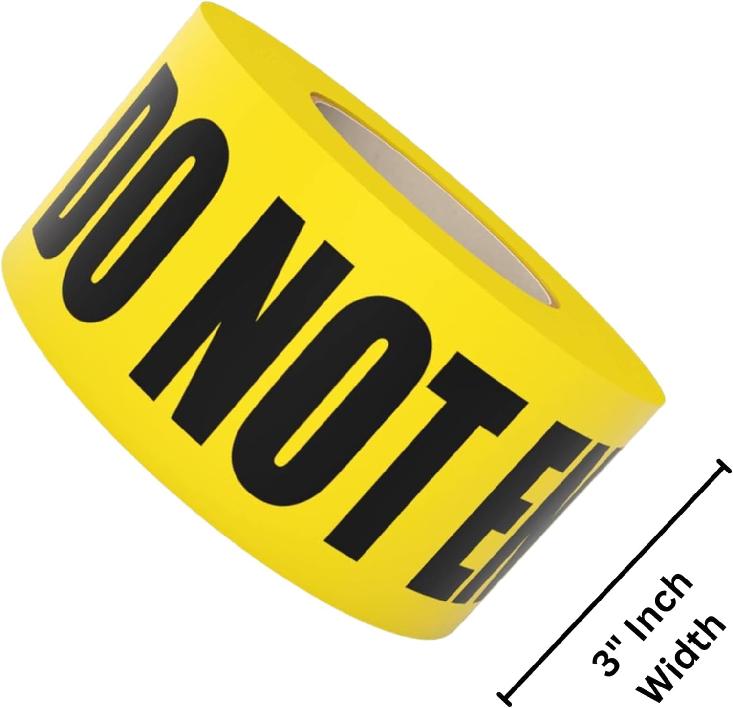 SINGHAL “Do Not Enter” Caution Tape, High-Visibility Yellow Hazard Warning Tape, Waterproof, 3″ x 165 ft (50 m), Safety - Image 2