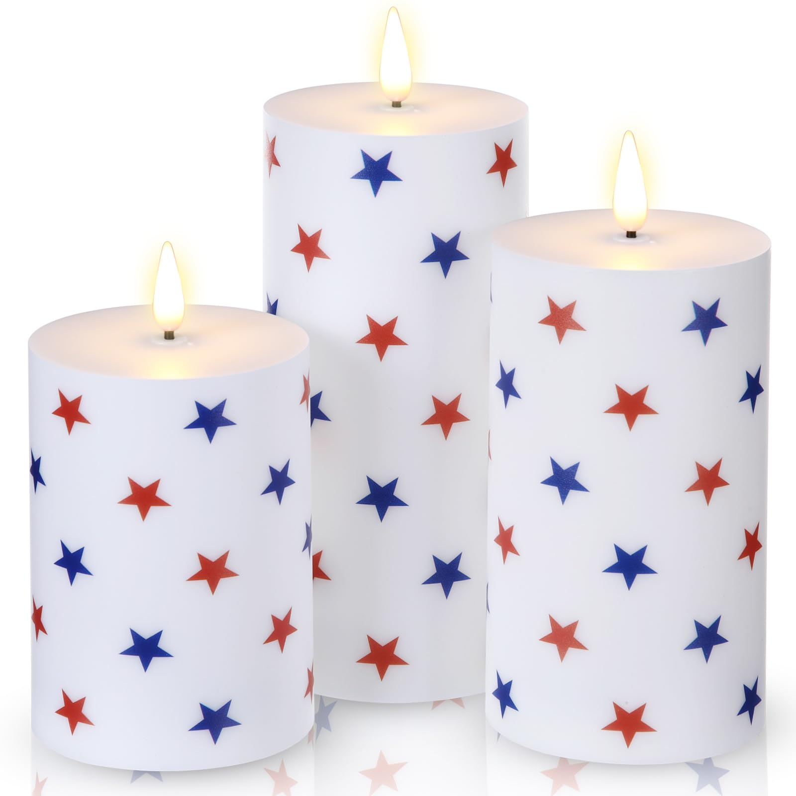 Tuanse Flameless Patriotic Candles