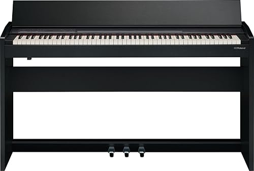 Roland F-140R - Piano digital compacto 88 con Bluetooth MIDIUSB y teclado de acción de martillo con peso con sensación de marfil altavoces estéreo