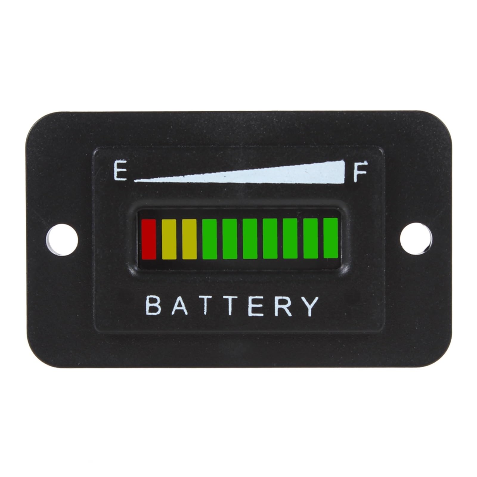 Indicatore LED della Batteria Indicatore di Carica del misuratore Tester Automatico della capacità della Batteria a 10 LED a Tre Colori(48V)