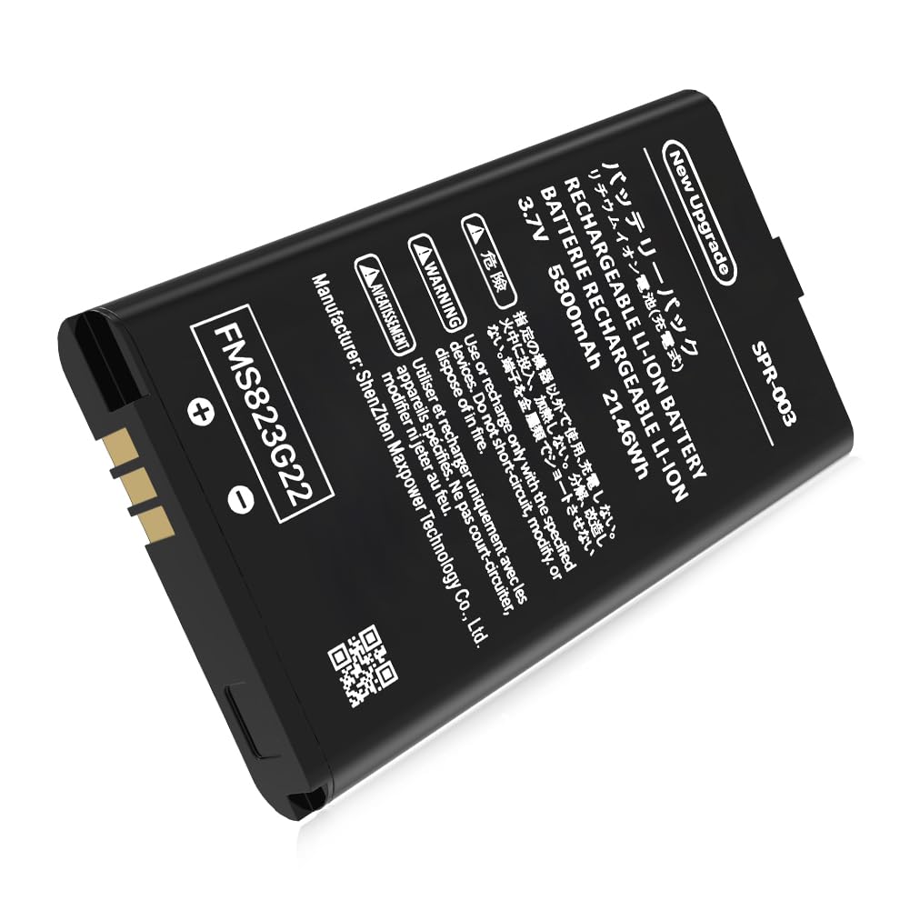 Amazon.com: SPR-003 Battery for Nintendo 3DS XL New 3DS XL LL Game Console,  (2025 New Version) Ultra High Capacity 5800mAh Li-ion Replacement Battery  for Nintendo Switch Game Console SPR-003 Battery : Video