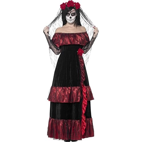 Smiffys Women's Day of The Dead Bride Costume