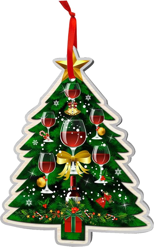 Wine lover christmas ornament Clearance
