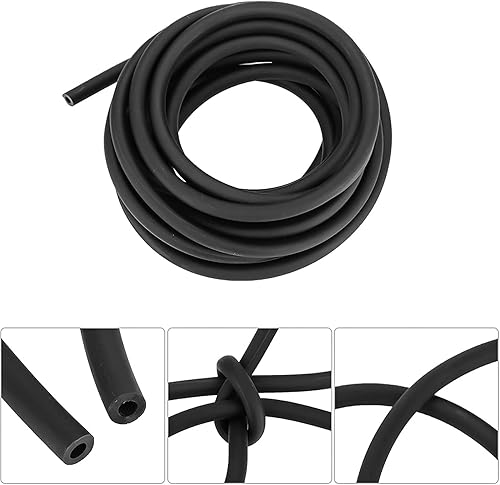 Miniatura 5 de Tubo de goma de látex, 38 pulgadas de diámetro exterior de 14 pulgadas de diámetro interior, bandas de goma, tubo quirúrgico negro de 10 pies, 33