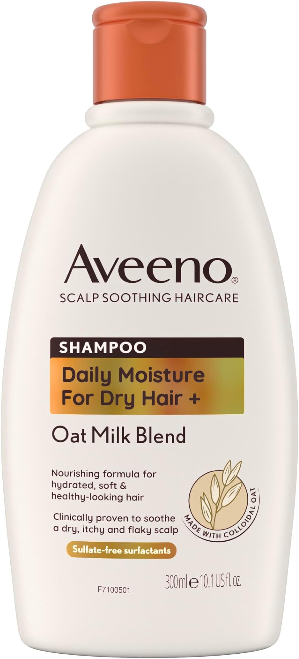 hydrating oat milk scalp soothing shampoo for dry hair 300ml