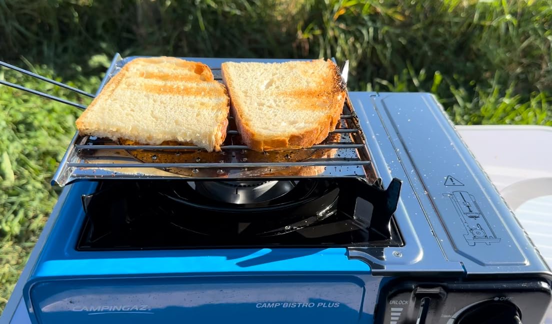 Genérico Sartén Tostadora Parrilla Arepera Pan Chileno. Compacta. Perfecta para el mundo camping, camper, autocaravanista