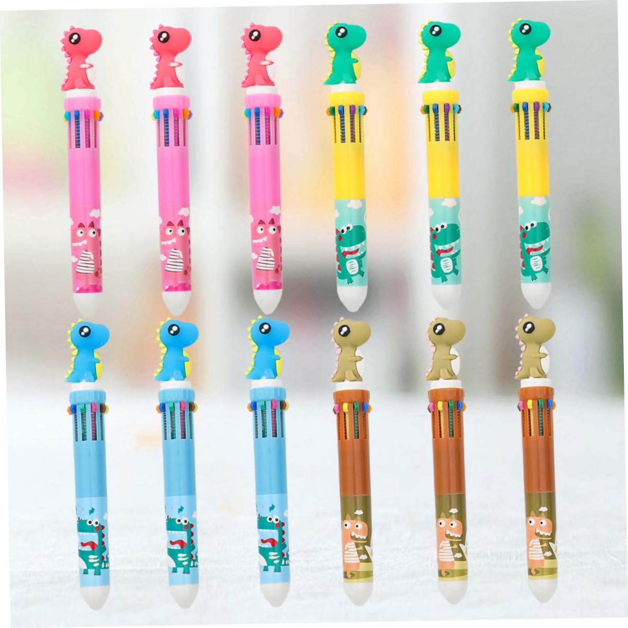 SHINEOFI 36piezas Bolígrafos De Bolita De Diseño De Estación Escolar Para Material Perfectos Para Dibujar y Firmar