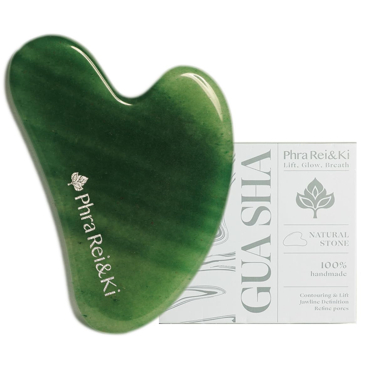 Phra Rei Ki Gua Sha Facial Tools Customed Natural Jade Stone Gua Sha Tool for Face Manual Massage