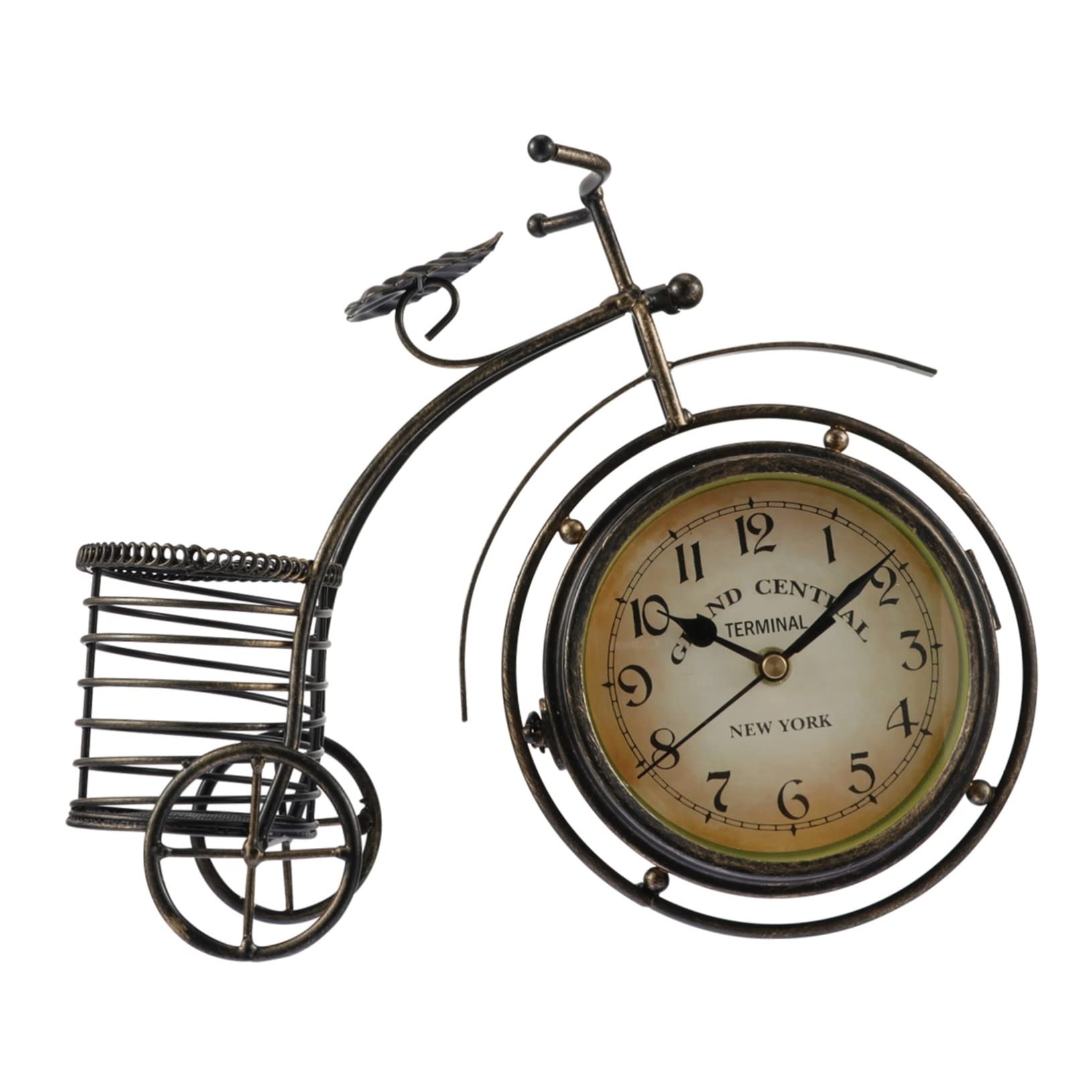 Horloge de bureau métal vintage Alipis : un superbe ornement pour la maison