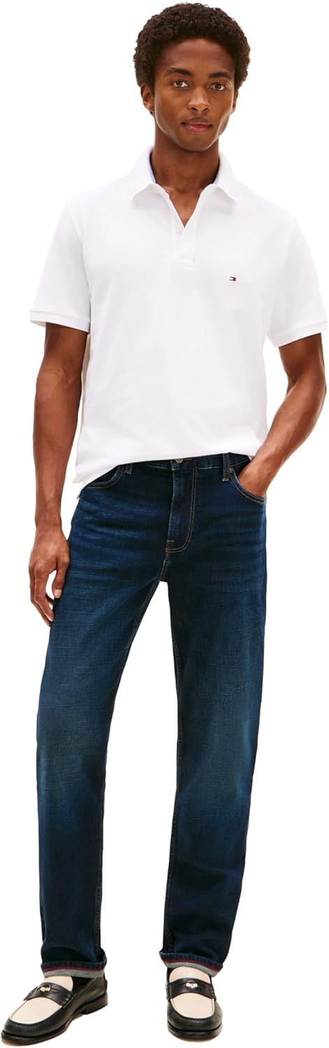 Tommy Hilfiger Mens Short Sleeve Cotton Pique Polo Shirt in Regular Fit - Image 3