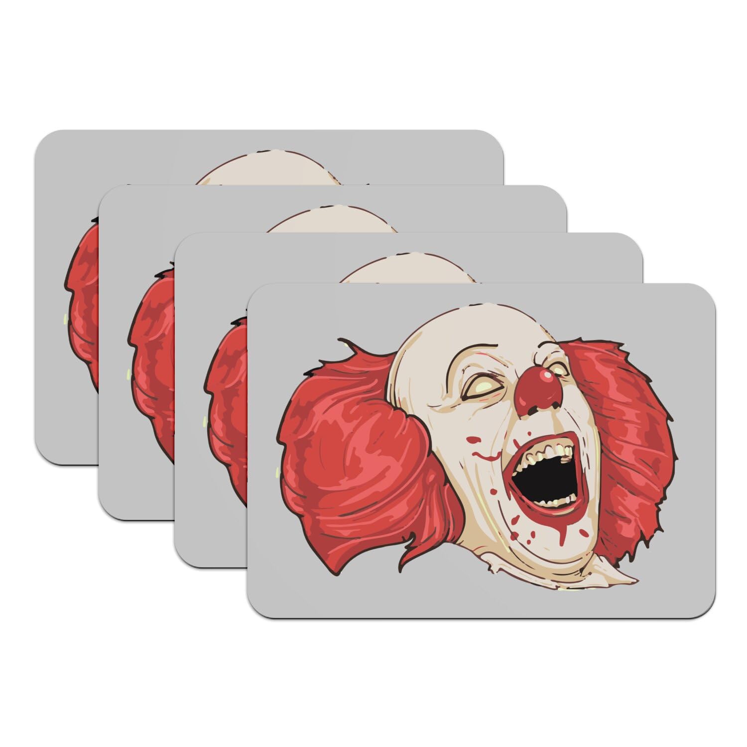 Sets de table clown monstre pour une décoration de table Halloween terrifiante