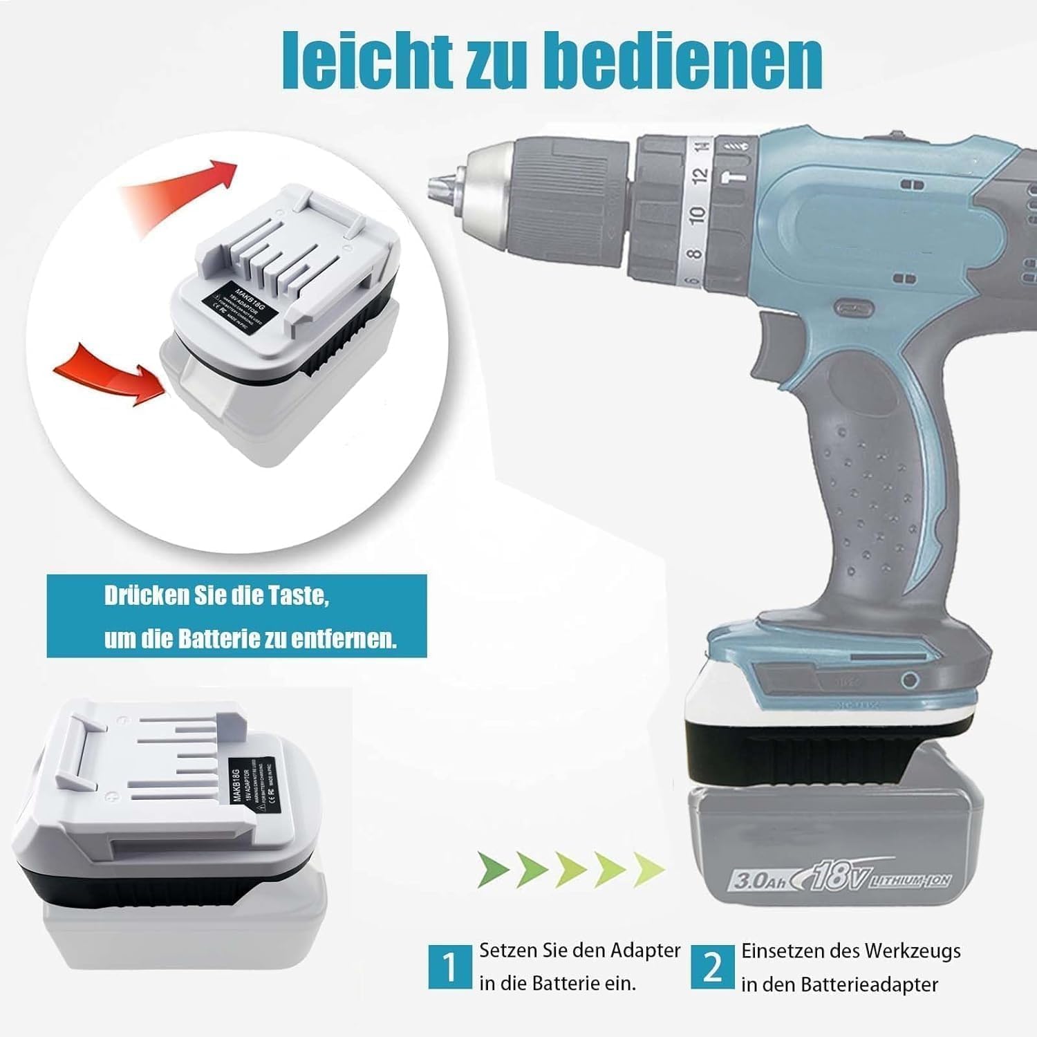 MAKB18G adapter akumulatora do Makita 18V LXT bateria BL1830 BL1840 BL1850 BL1860 do Makita 18V G Series bateria BL1830G BL1840G BL1850G BL1860G