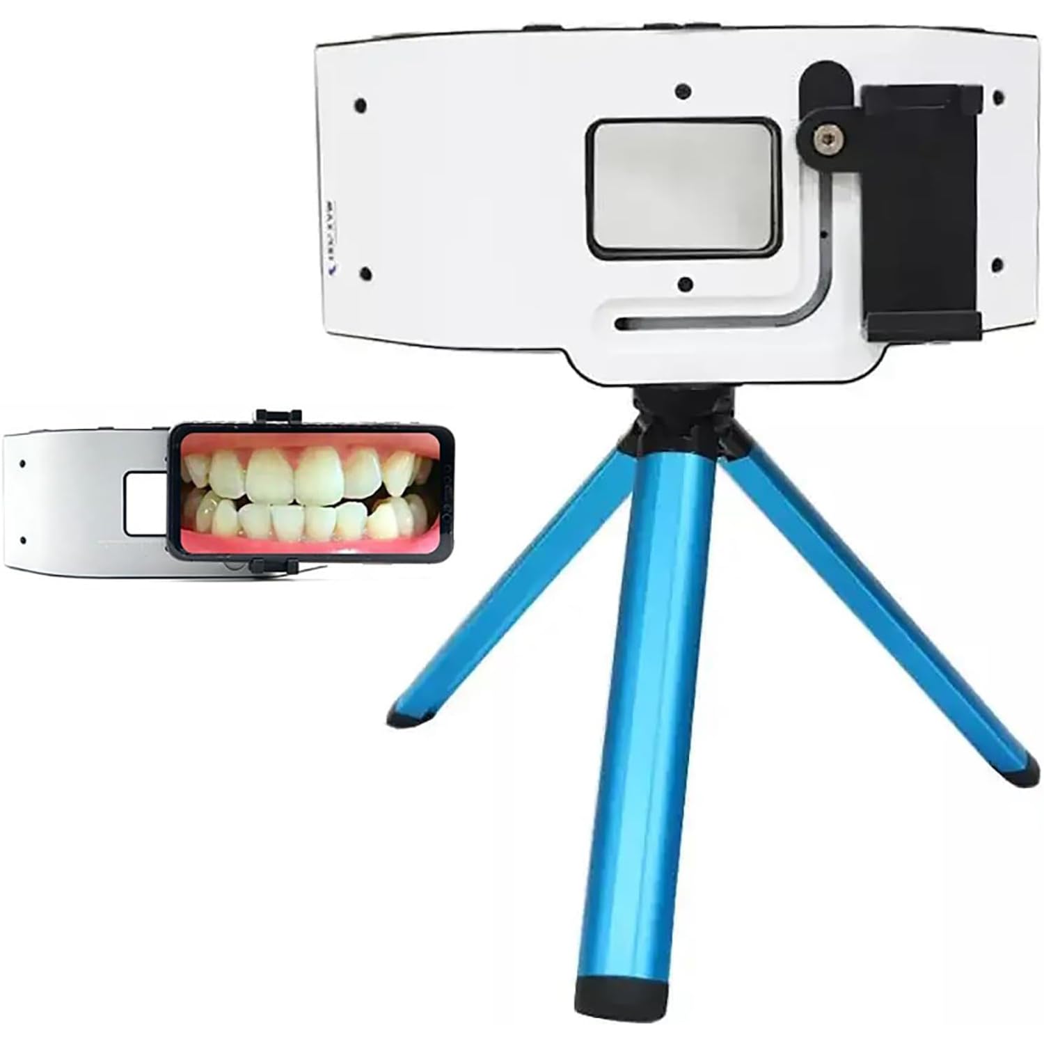 McbeAn Lampada per Fotografia Dentale, Luce di Riempimento per Fotografia Intraorale Dentale con Staffa, 3 Gruppi di Luci Regolabili Indipendentemente, Regolazione della Temperatura Colore 6000-6500K