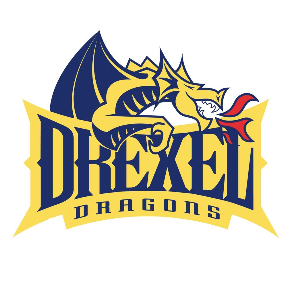 Creative Stickers Drexel Dragons Original 0263 Set Of Two (2x) , Laptop , Ipad , Car , Truck , Size 4 inches on Longer Side