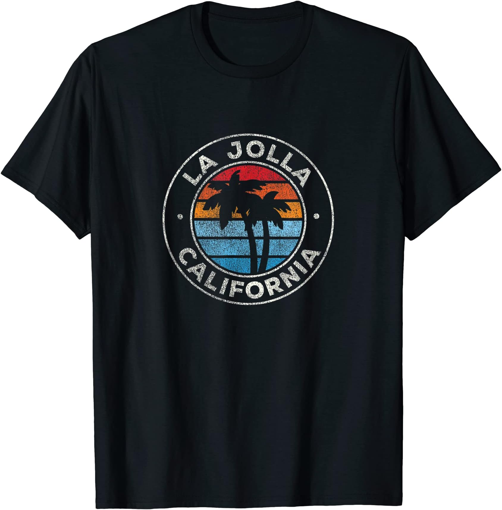 Vintage La Jolla CA Shirts & Retro TeesLa Jolla California CA Vintage Graphic Retro 70s T-ShirtOEKO-TEX STANDARD 100