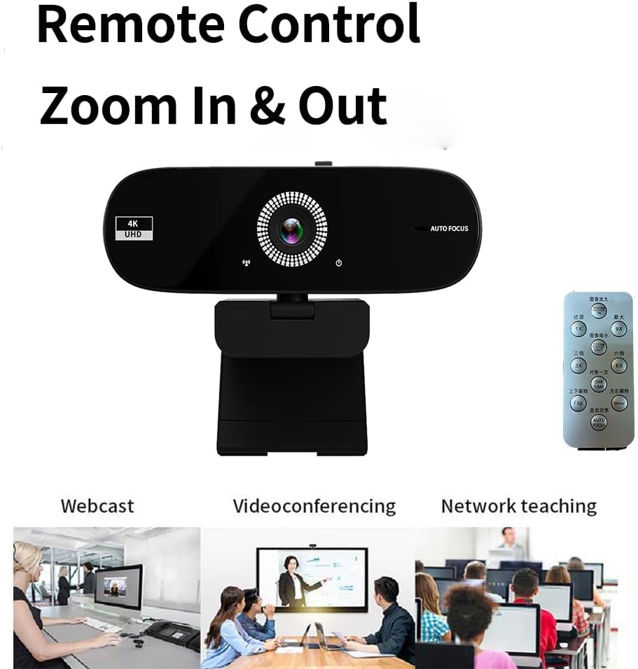 Autofocus Webcam with Privacy Cover (4K)