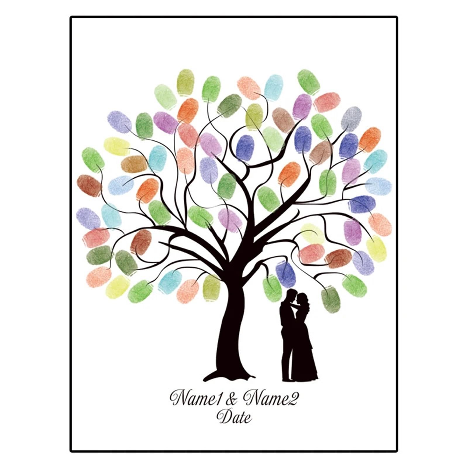 Árbol de huellas para recuerdos eternos de tus invitados