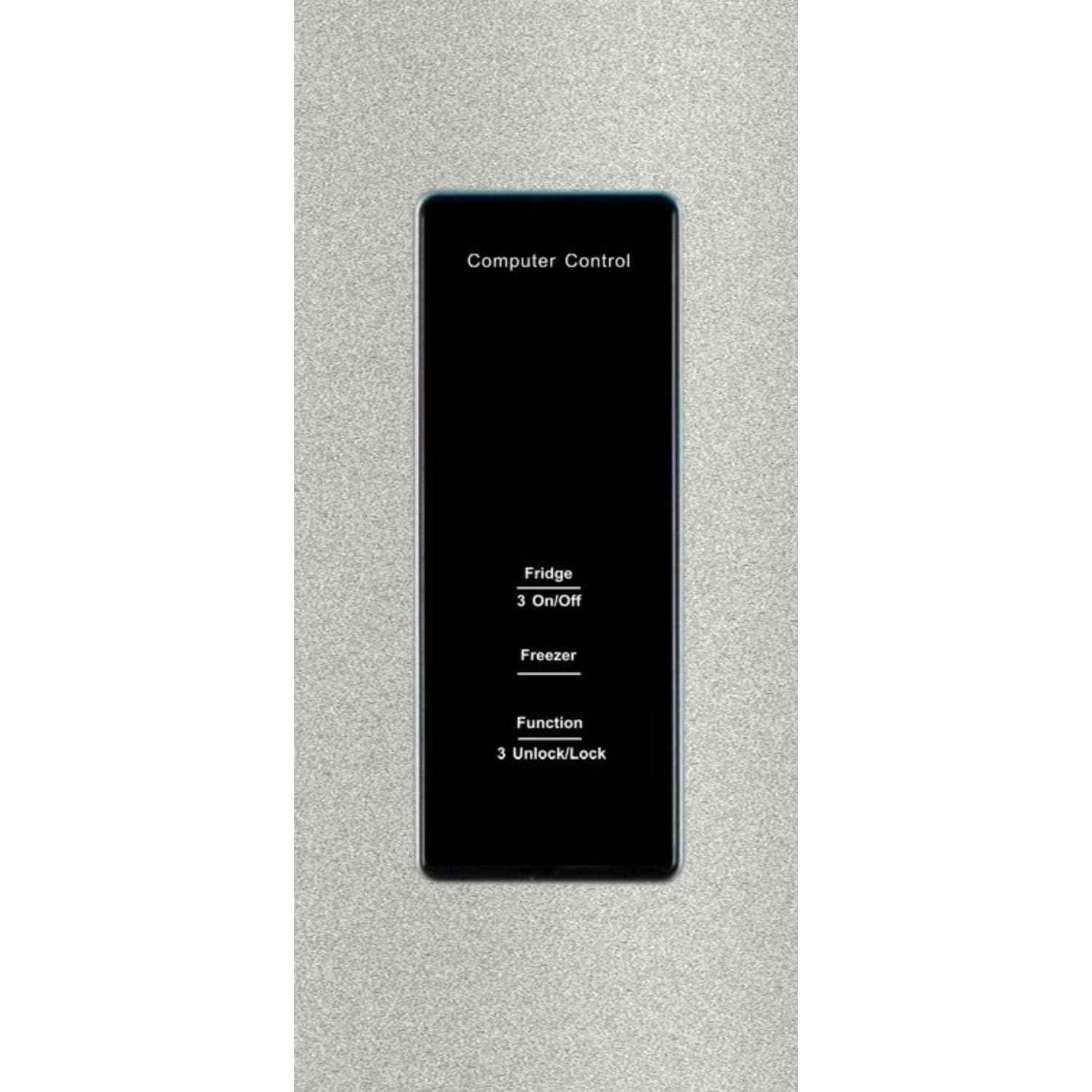 First One Réfrigérateur Side by Side 444L FSBS444IX Inox Distributeur d'eau