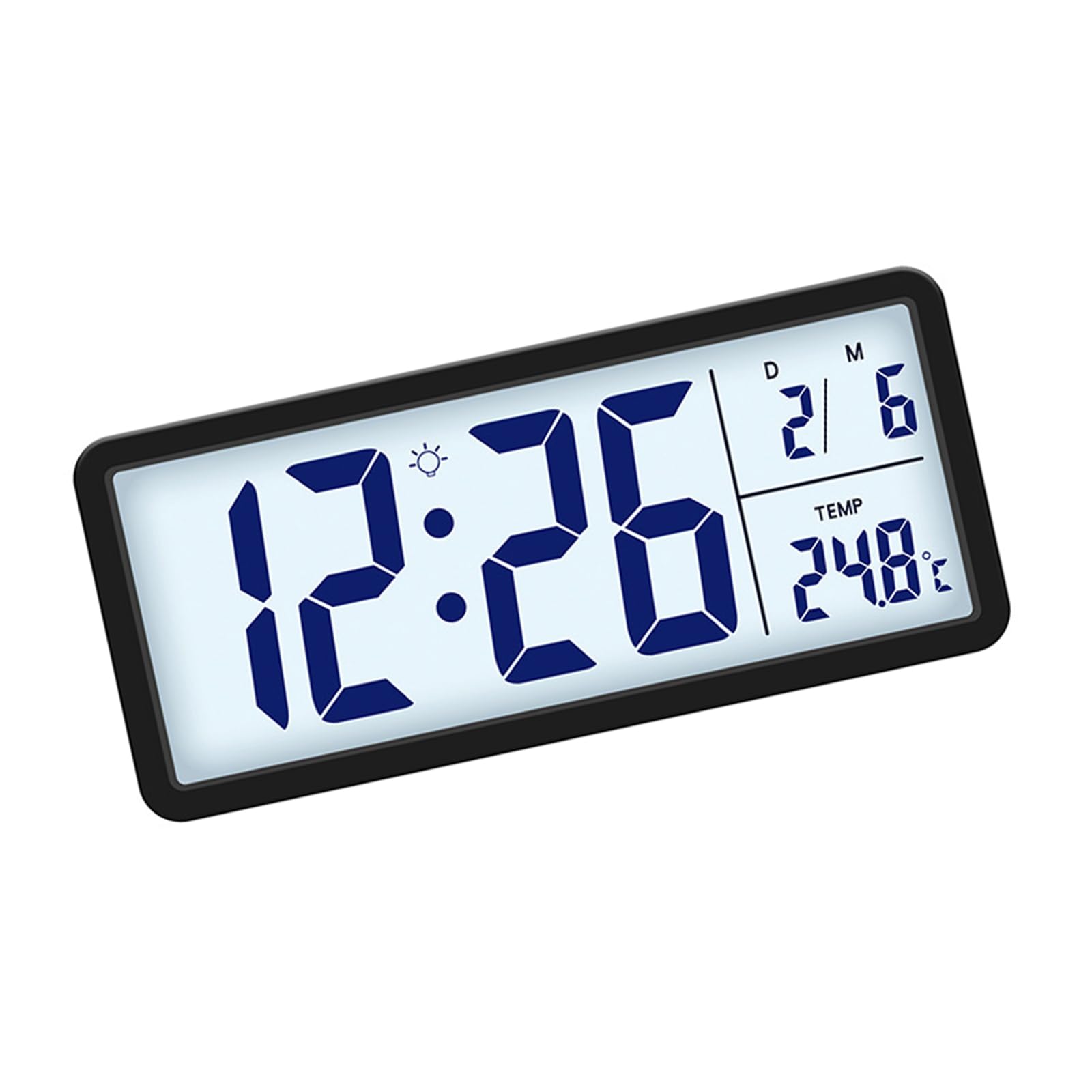 Kaeltsyn Indoor Wall Mounted Digital Clock with Date Illuminating Display and Advanced Environmental Sensing Capabilities Home Offices Wall Clock