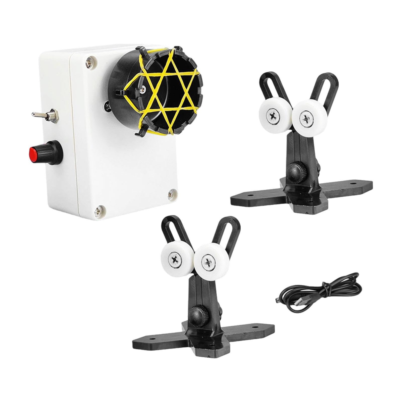 Equipment for Fishing Rod Building Winding And Epoxy Painting with Repair Kit, Black 2 Brackets
