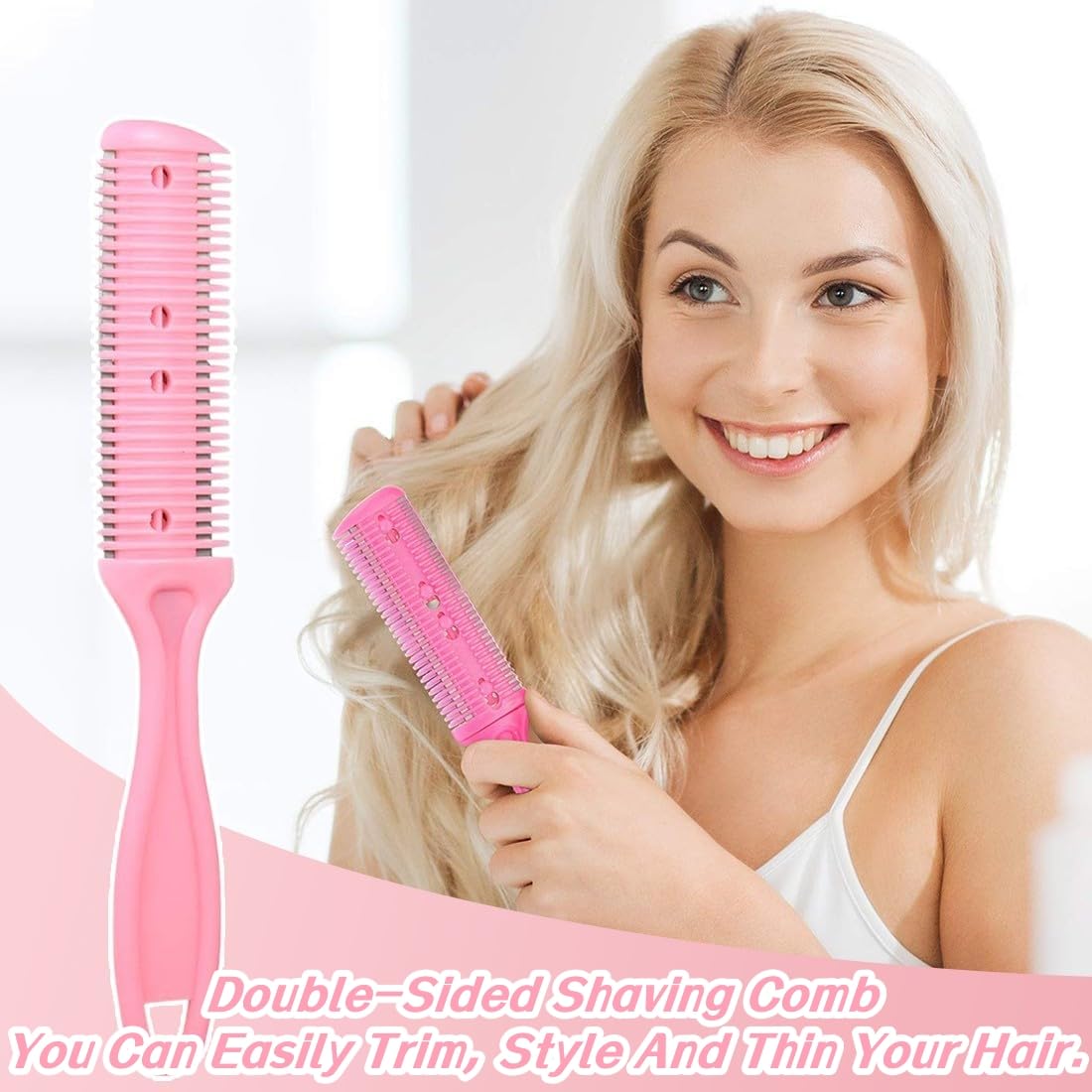 Outils de Coiffure DIY Bricolage Tondeuse, 4 Pièces Kit D'outils de Coupe de Cheveux Bricolage, Accueil Outil de Coupe de Cheveux Ciseaux de Coiffure Professionnels, Coupes De Cheveux Lame Peigne