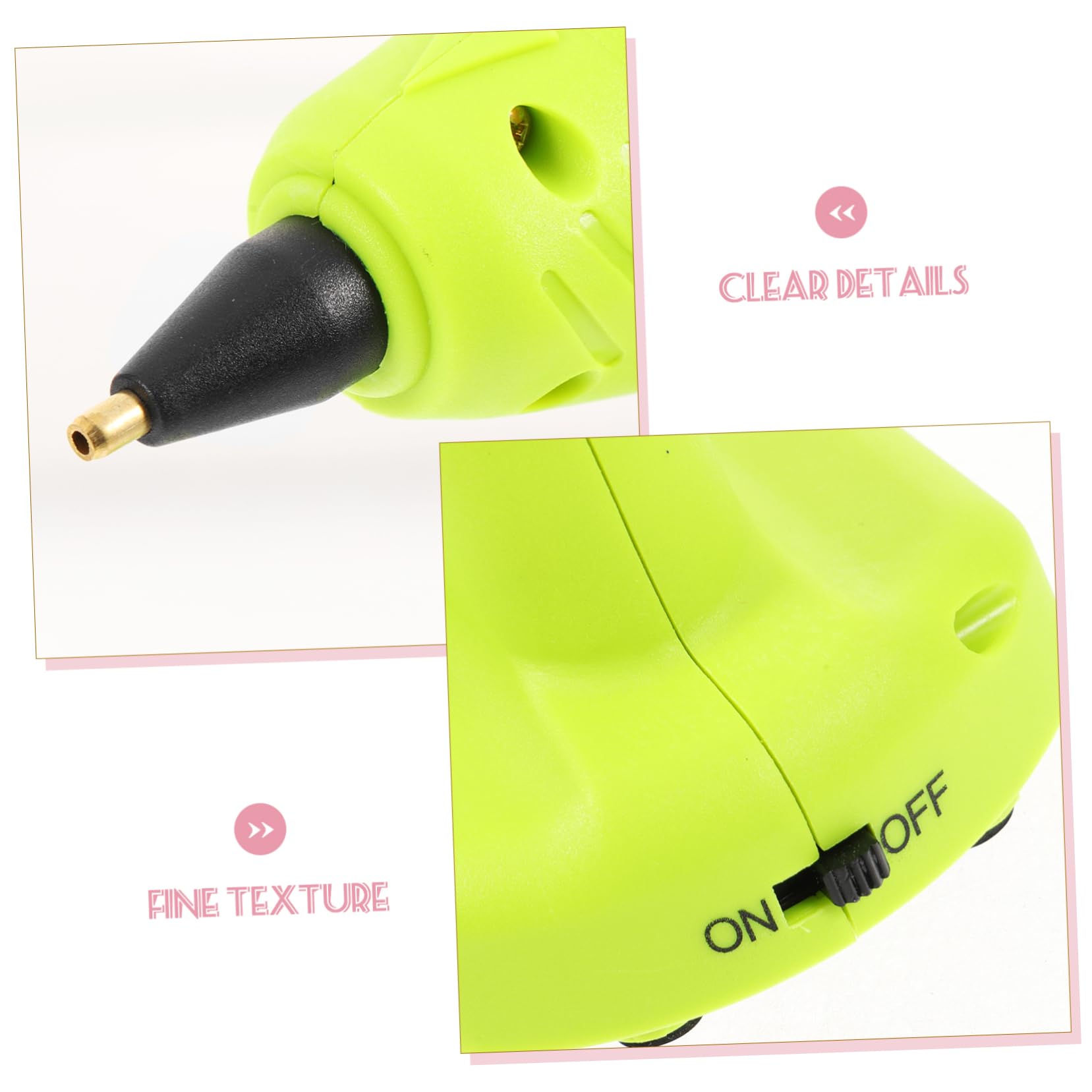 5 Pezzi Per Colla a Caldo Calore Per La Lavorazione Sciolto Portatile Colla Artigianale Creazione Mini Piccolo Colla Calda Colla a Doppia Temperatura Uv Addominali Green