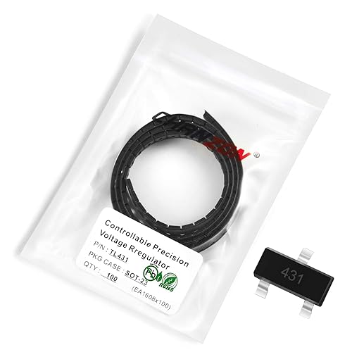 Miniatura 45 de Chanzon TL431 TO-92 Regulador de voltaje ajustable positivo IC, regulador positivo de tres terminales para administración de energía