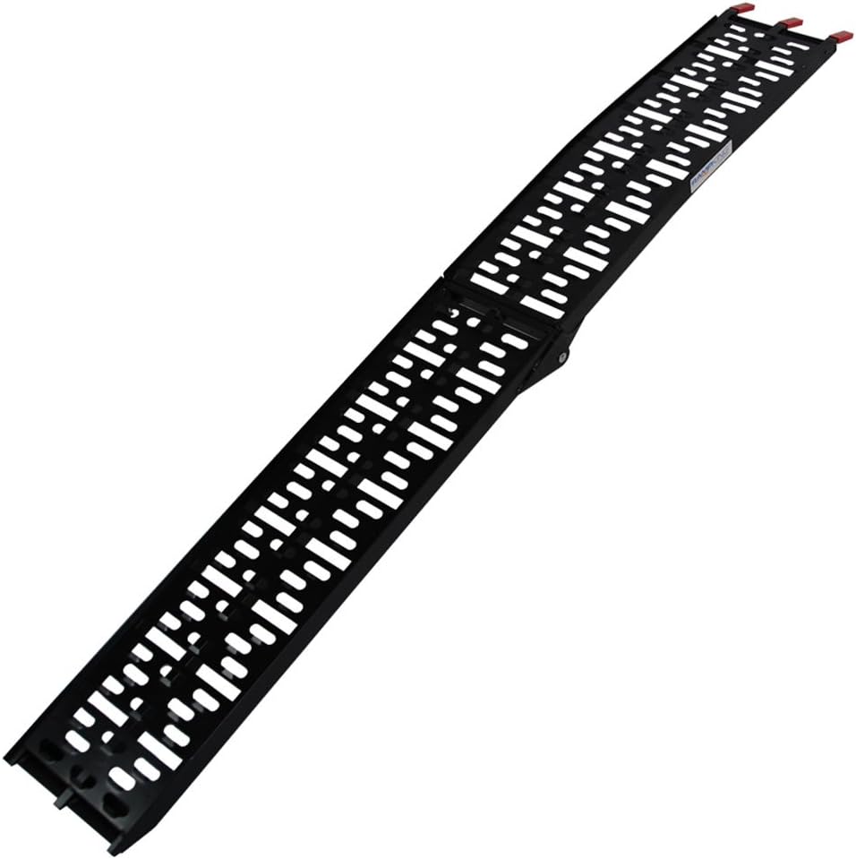 RAMP KING 7.5' Plated Aluminum Folding Ramp ELITE SERIES BLACK