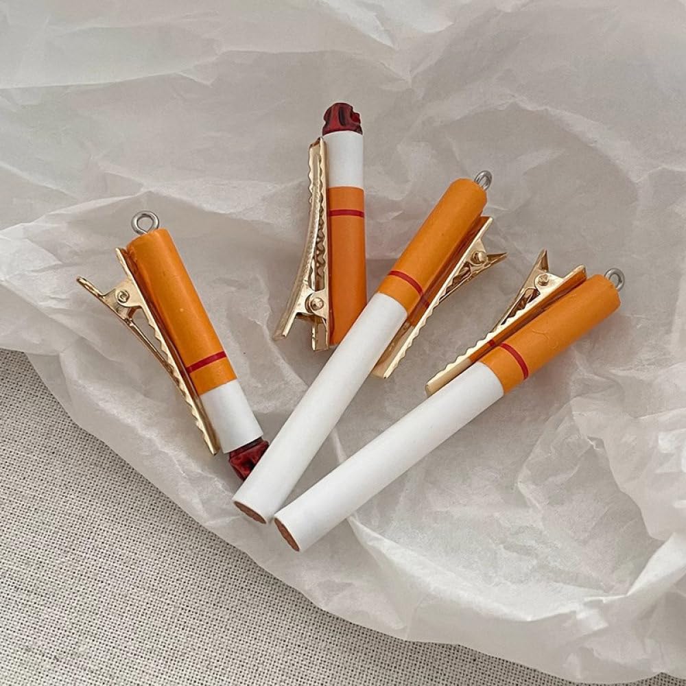 Amazon.com : LIBERGA 8 Pcs Simulated Cigarette Shape Hair Clips Funny  Barrettes Headdress Party Decoration Hair Pins for Women : Beauty &  Personal Care