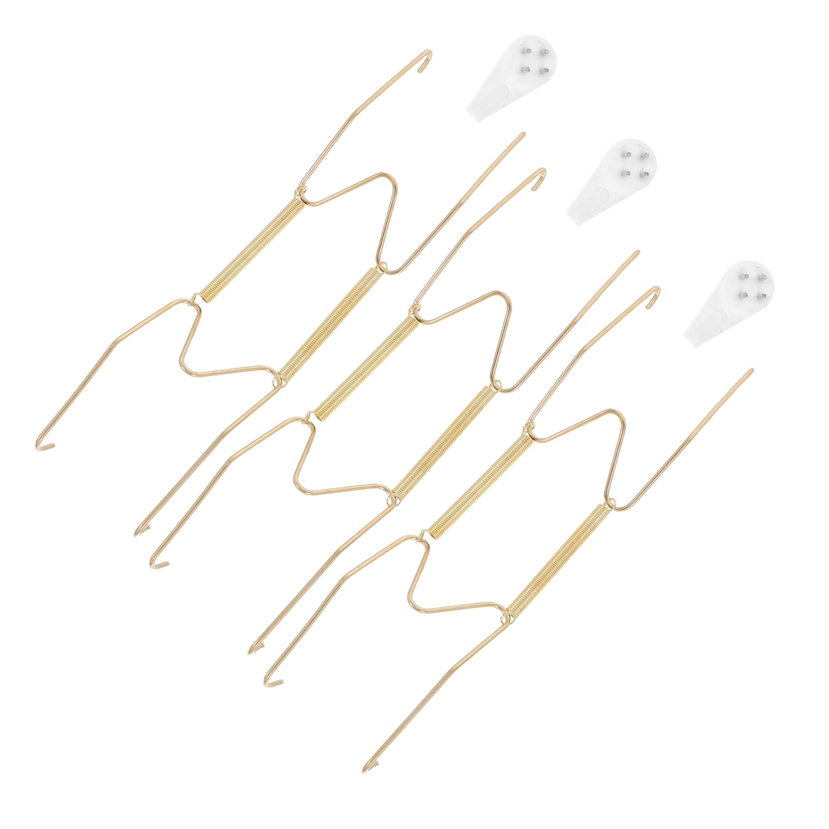 Cabilock 6pcs Heavy Duty Invisible Plate Hangers for Wall Easy Installation Wall Mounted Display Holders for Decorative Plates Picture Frames and Antique Dishes