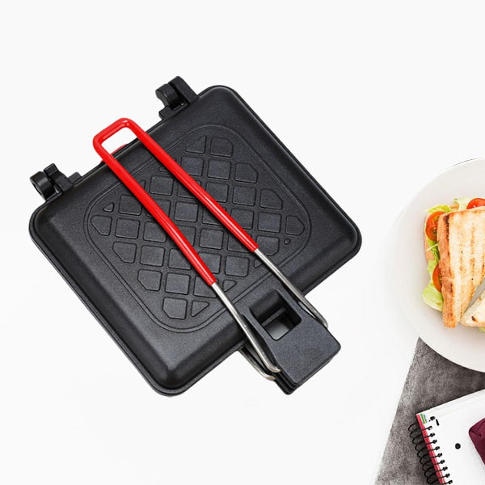 Teglia per panini a doppia faccia, pressa per panini, griglia per panini, macchina per la colazione per toast