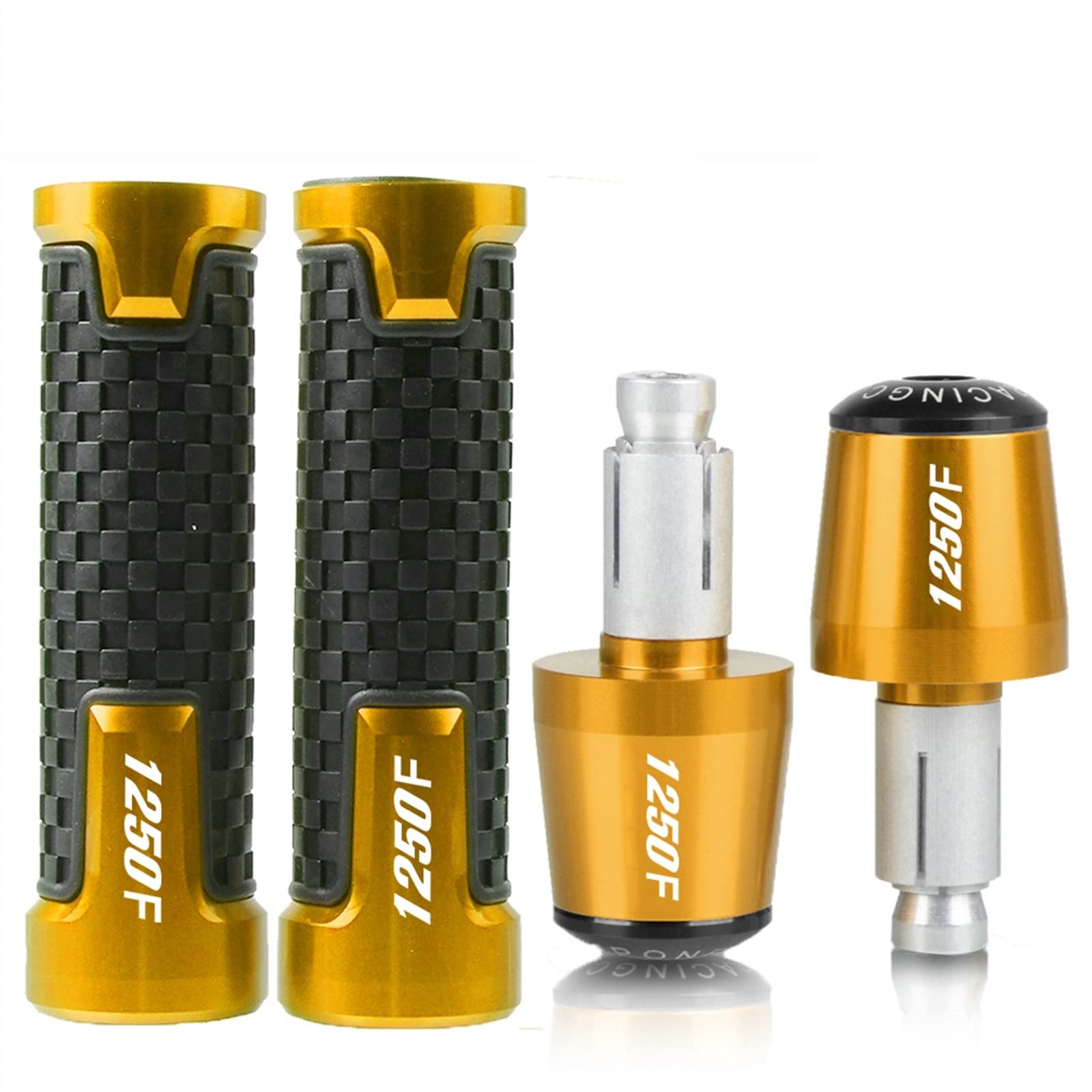 Puños de moto 22mm Suzuki GSX1250F manillar antideslizante empuñadura enchufe piezas oro