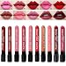 Neverland Beauty wasserdichte flussige Make-up Lips Lip Brush Matte Lippenstift Lip Gloss Super Long Lasting (SET3)