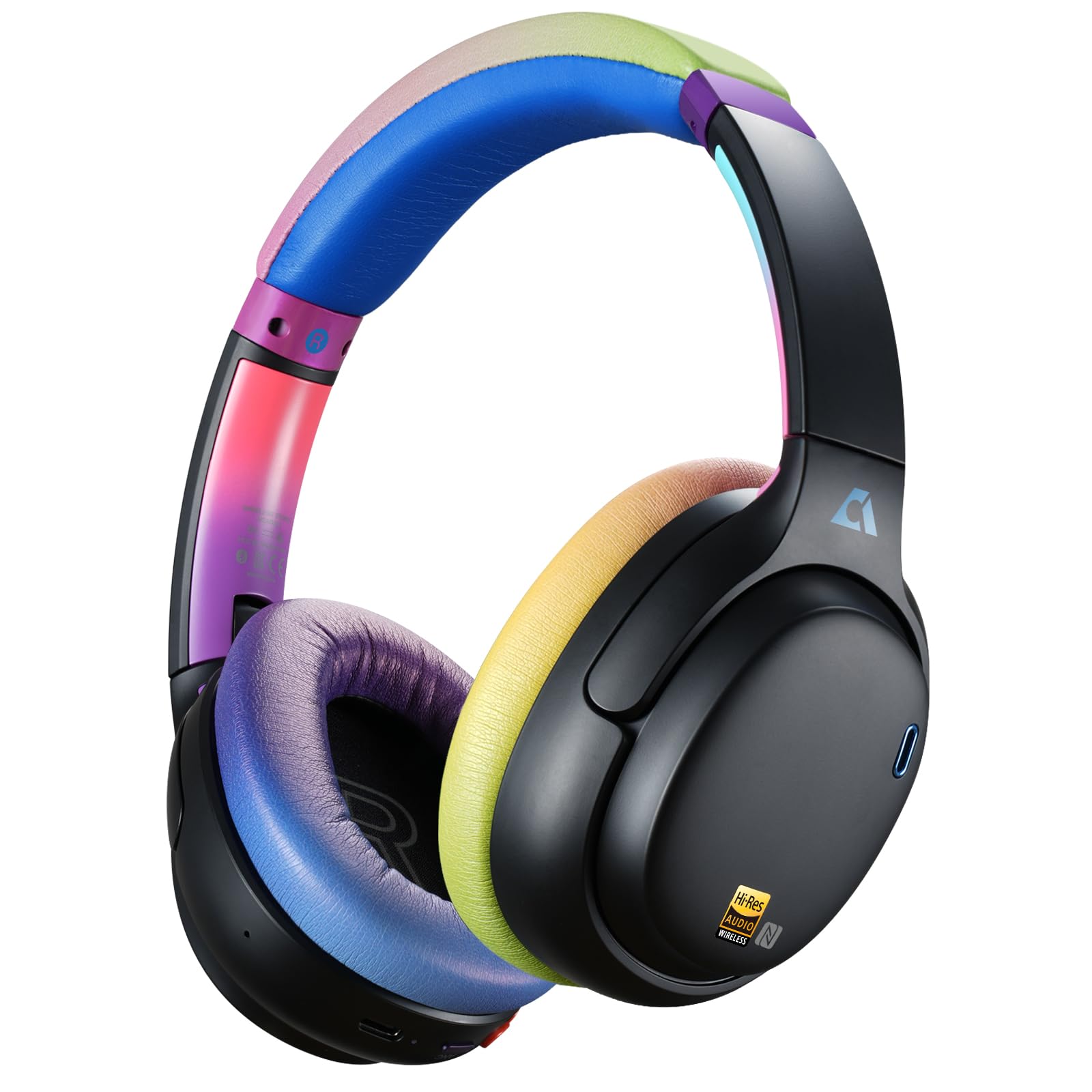 1miilai e700 hybrid active noise cancelling headphones bluetooth over ear