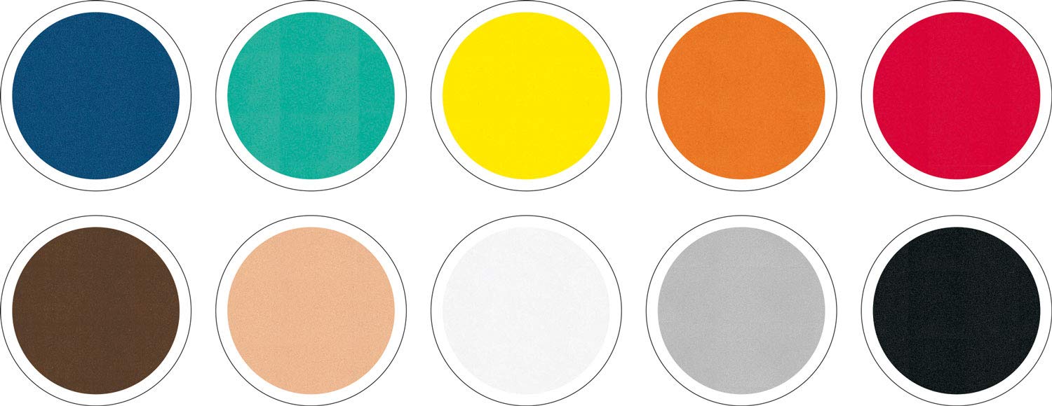 Folia 231009 - Foam Rubber 20 x 29 cm, 10 Sheets 10 Assorted Colours