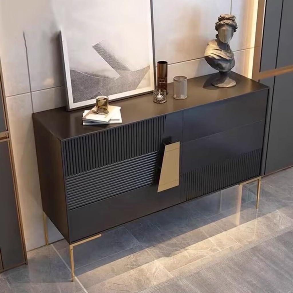 Sideboard Cabinet Wooden Entrance Cabinet Modern Minimalist Living Room Sideboard Home Bedroom Storage Cabinet Sideboard Cabinet with Drawers(120cm l)