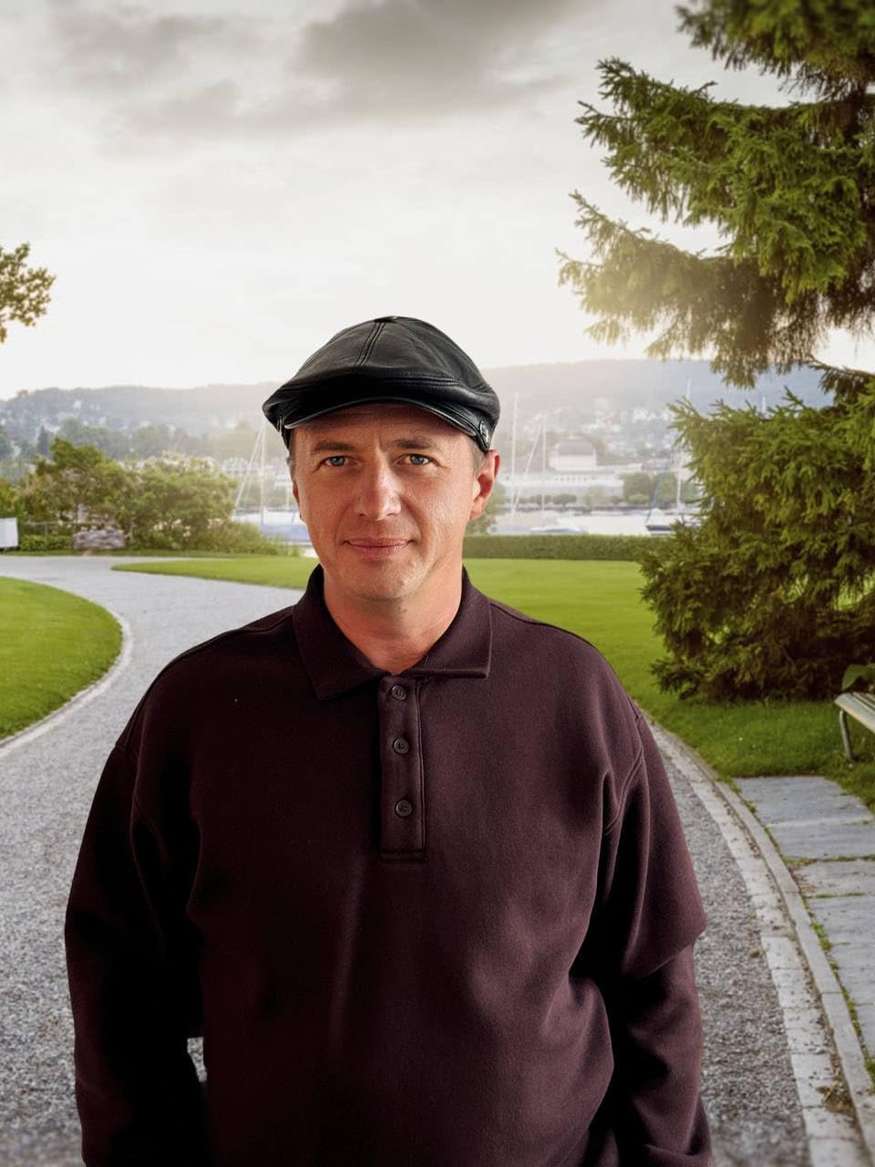 Men's Leather Newsboy Cap Cabbie Beret Real Leather Flat Hat Vintage Style Ascot Hat - Image 8