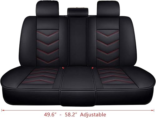 Miniatura 8 de Fundas de asiento de automóvil para vehículos de 5 asientos, protector de asiento delantero y trasero, impermeable, de piel sintética, protector de