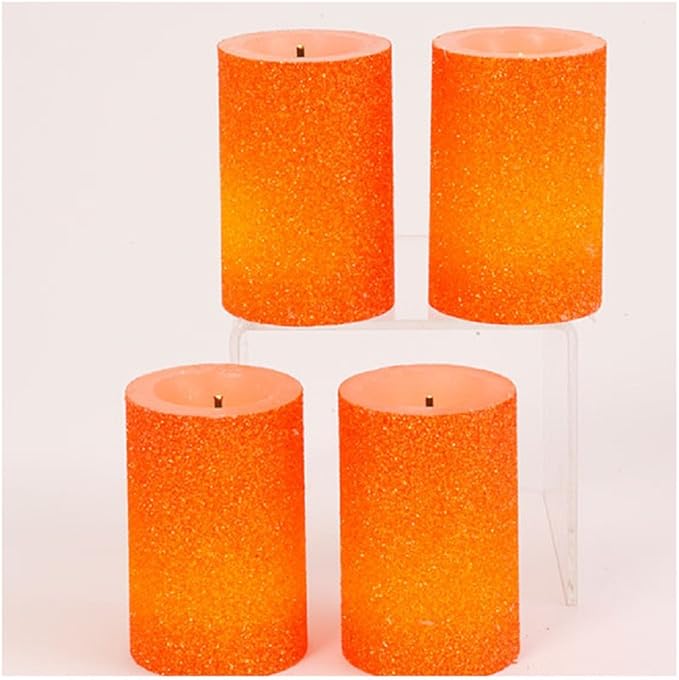 Gerson S/4 Battery Operated 3 Inches Height Glitter Wax