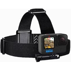 Hero 4 Sametop Soporte de Correa para la Cabeza Compatible con GoPro Hero 12, 11, 10, 9, 8, 7, 6, 5, 4, Session, 3+, 3, 2, 1, Hero (2018), Fusion, dji Osmo Action Cameras