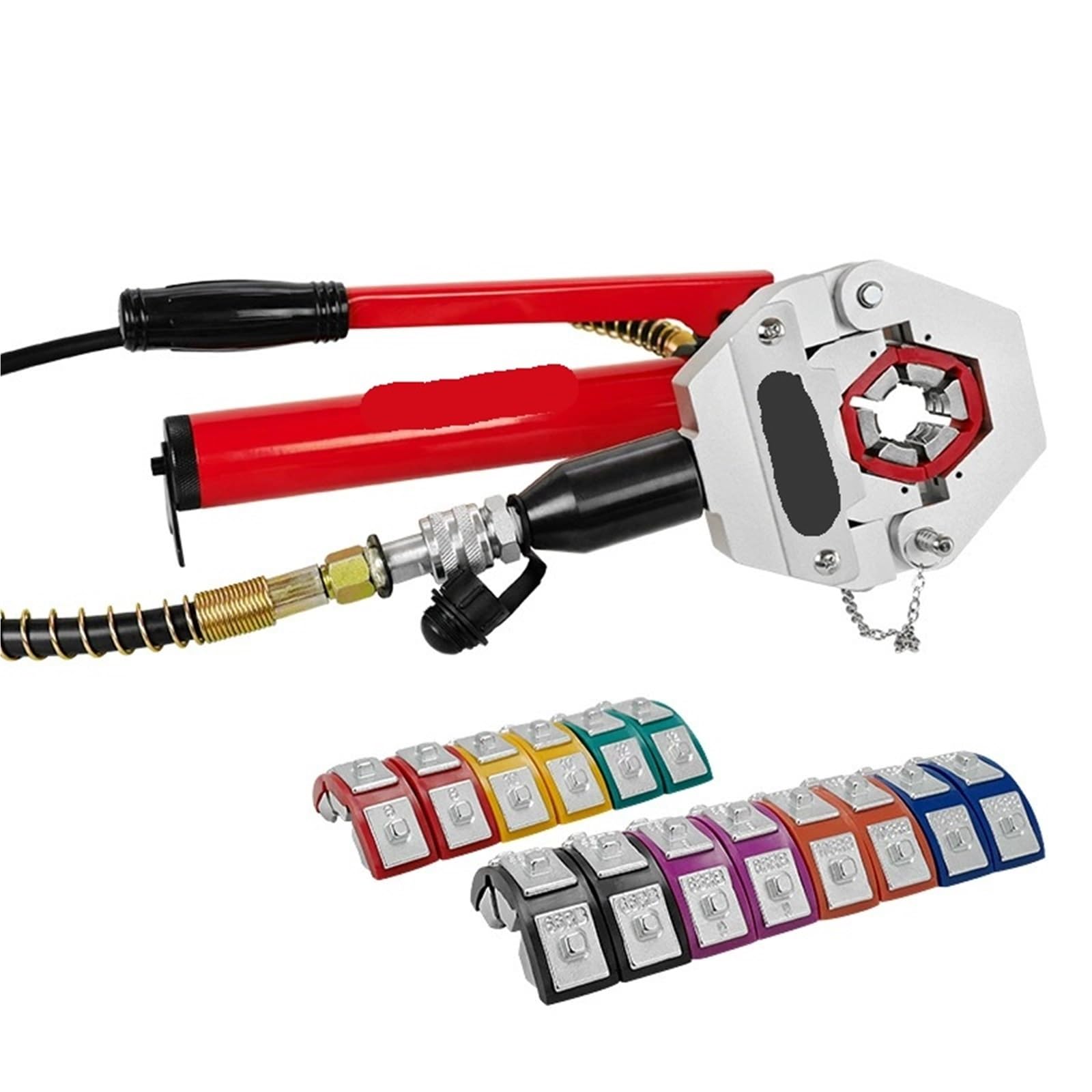 Hydraulic Crimping Tool, Split Type Hydraulic Hose Crimping Tool Air Conditioning Maintenance Tail Crimper with Pump(with CP-18)