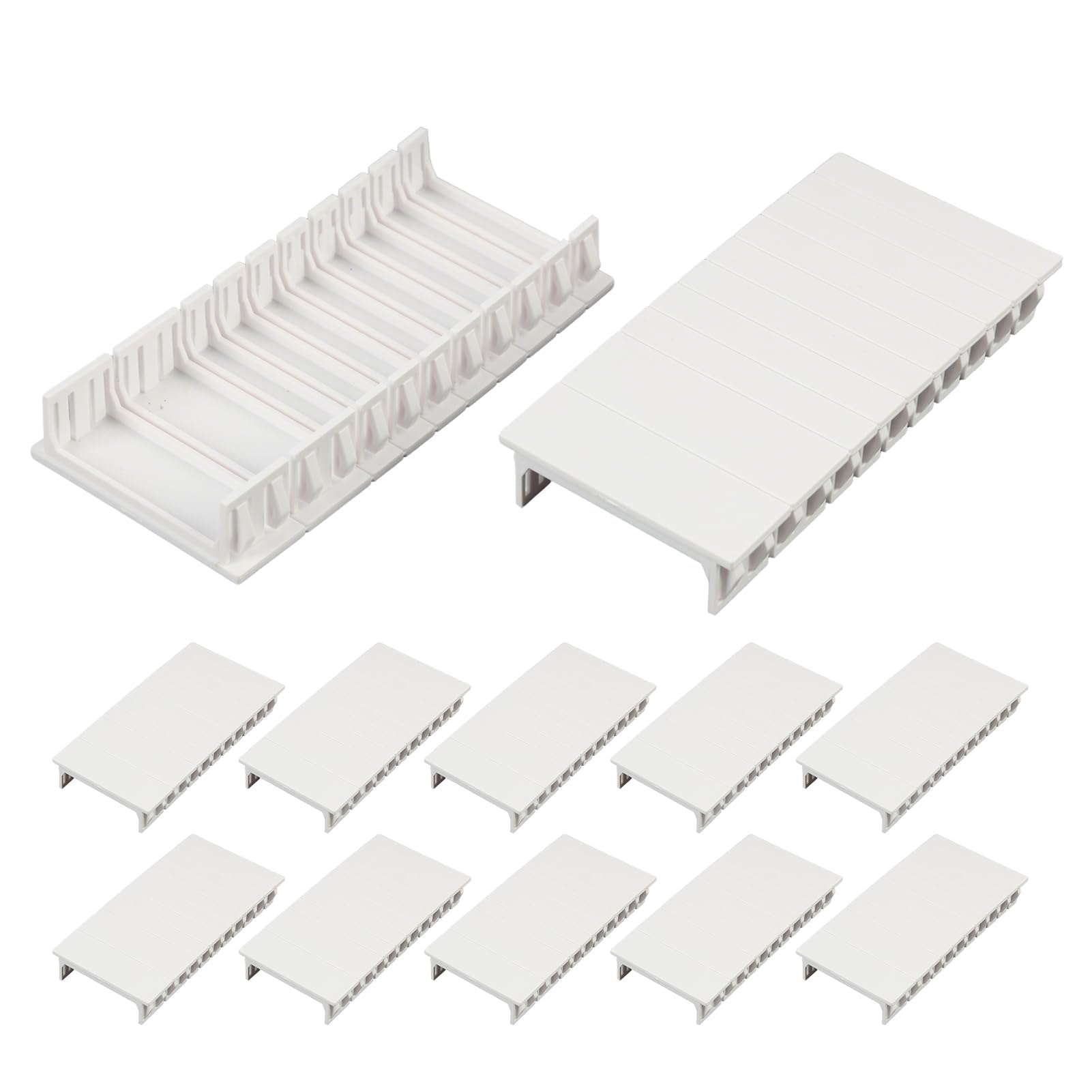 Cache-Vide pour Tableau Électrique 12 Pièces 12TE 215 x 50 mm Blanche