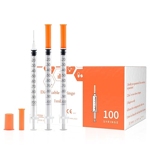 U 100 0.0 fl oz calibre 30 1cc 516 pulgadas 0.315 in Suministros dispensadores desechables de laboratorio, paquete de 100
